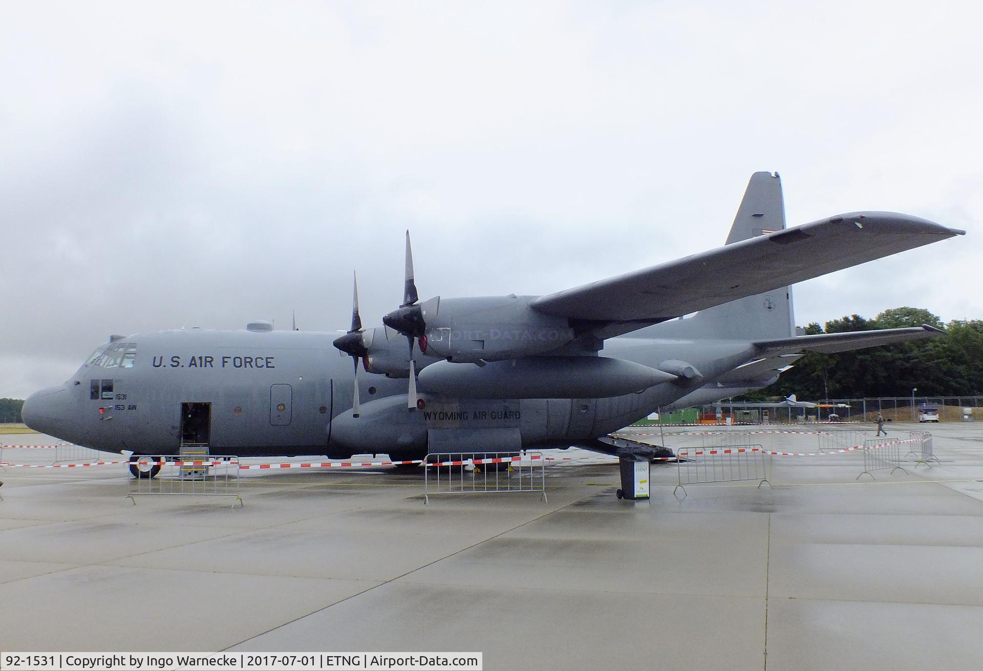 92-1531, 1992 Lockheed C-130H Hercules C/N 382-5310, Lockheed C-130H Hercules of the Wyoming ANG at the NAEWF 35 years jubilee display Geilenkirchen 2017