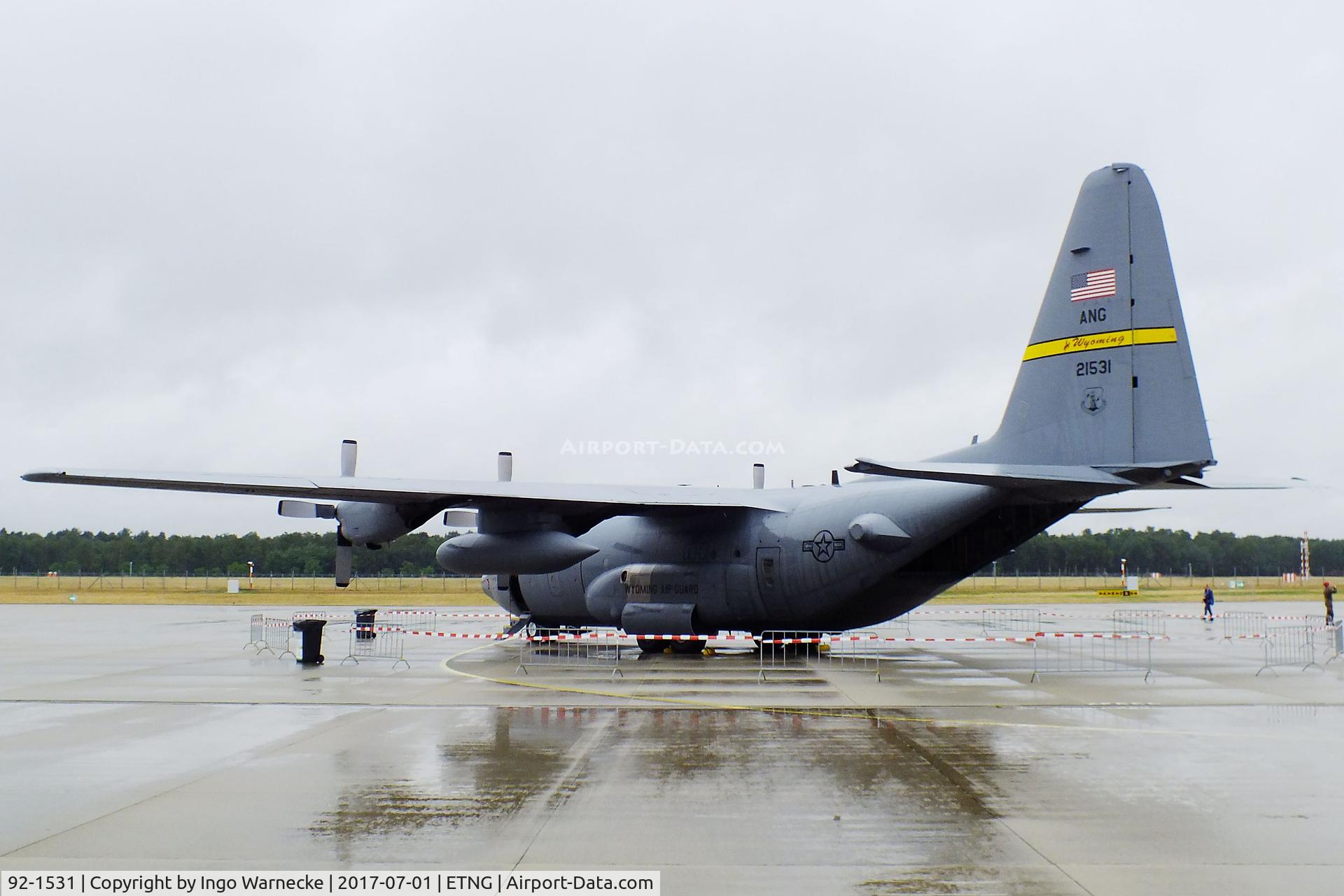 92-1531, 1992 Lockheed C-130H Hercules C/N 382-5310, Lockheed C-130H Hercules of the Wyoming ANG at the NAEWF 35 years jubilee display Geilenkirchen 2017