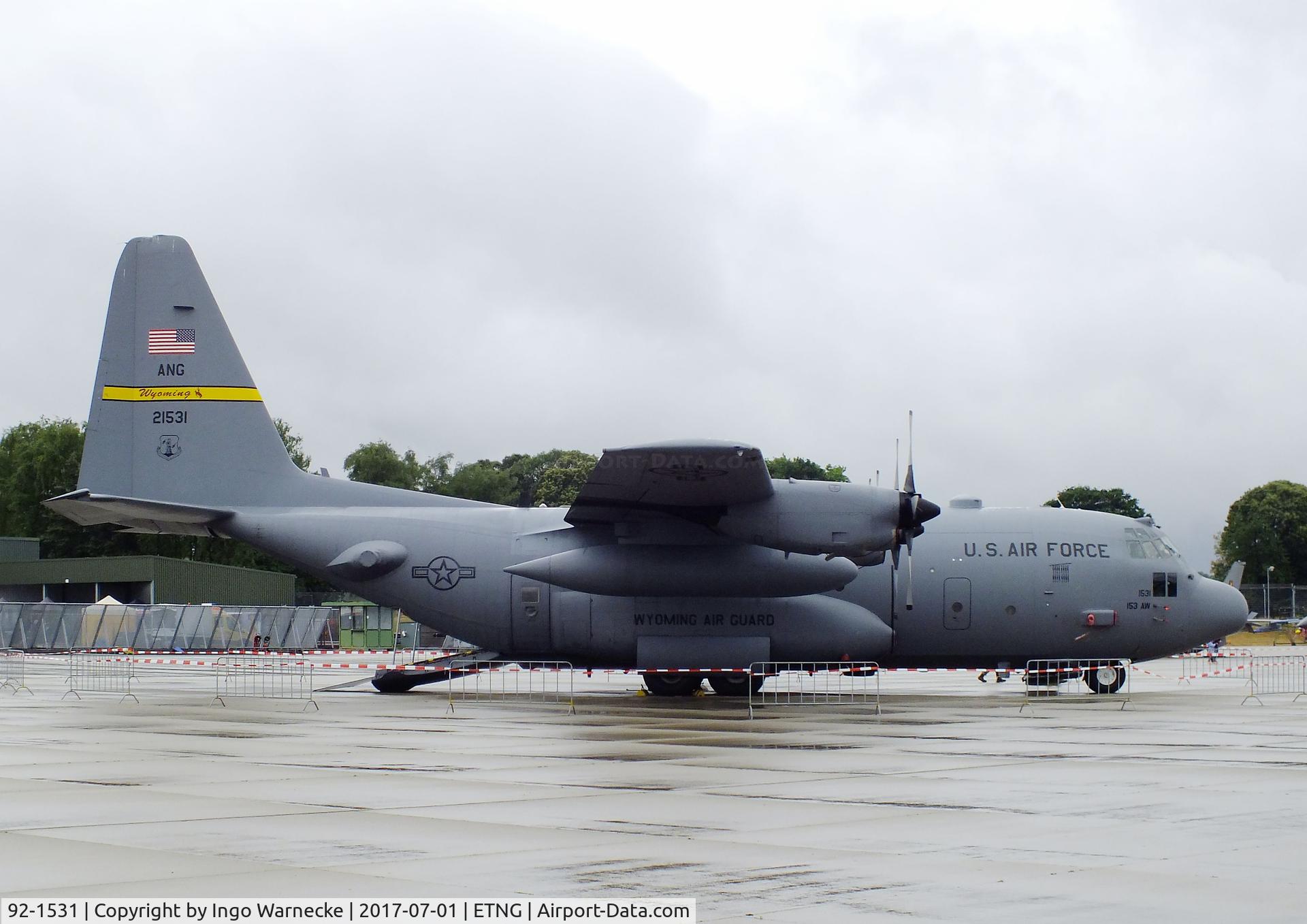 92-1531, 1992 Lockheed C-130H Hercules C/N 382-5310, Lockheed C-130H Hercules of the Wyoming ANG at the NAEWF 35 years jubilee display Geilenkirchen 2017