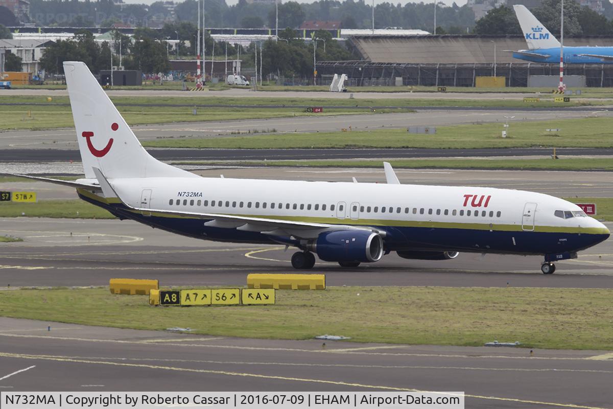 N732MA, 2001 Boeing 737-81Q C/N 30618, Schiphol