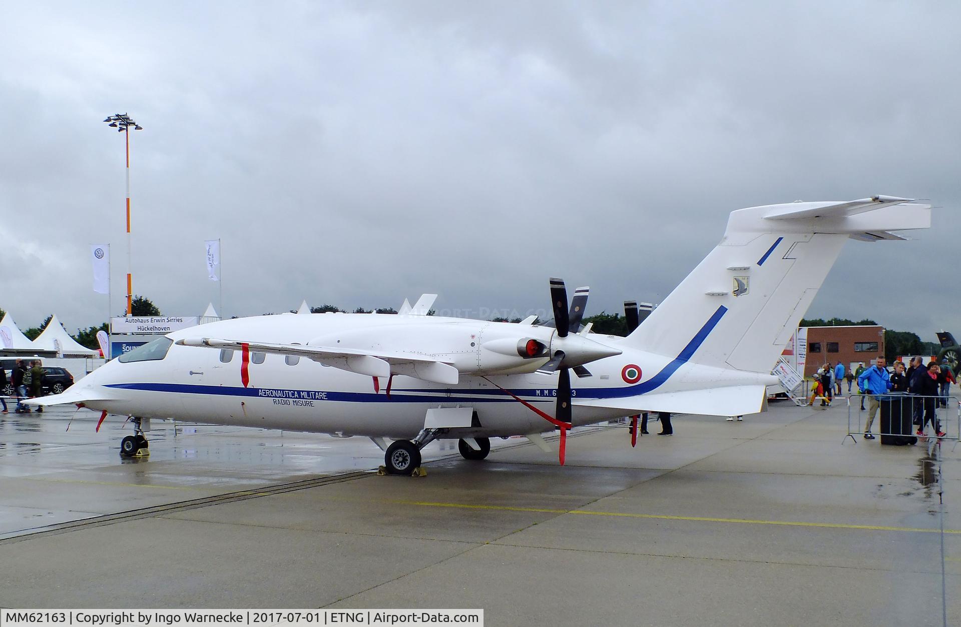 MM62163, Piaggio P-180AM Avanti C/N 1029, Piaggio P.180AM Avanti of the Aeronautica Militare Italiana AMI (Italian Air Force) at the NAEWF 35 years jubilee display Geilenkirchen 2017