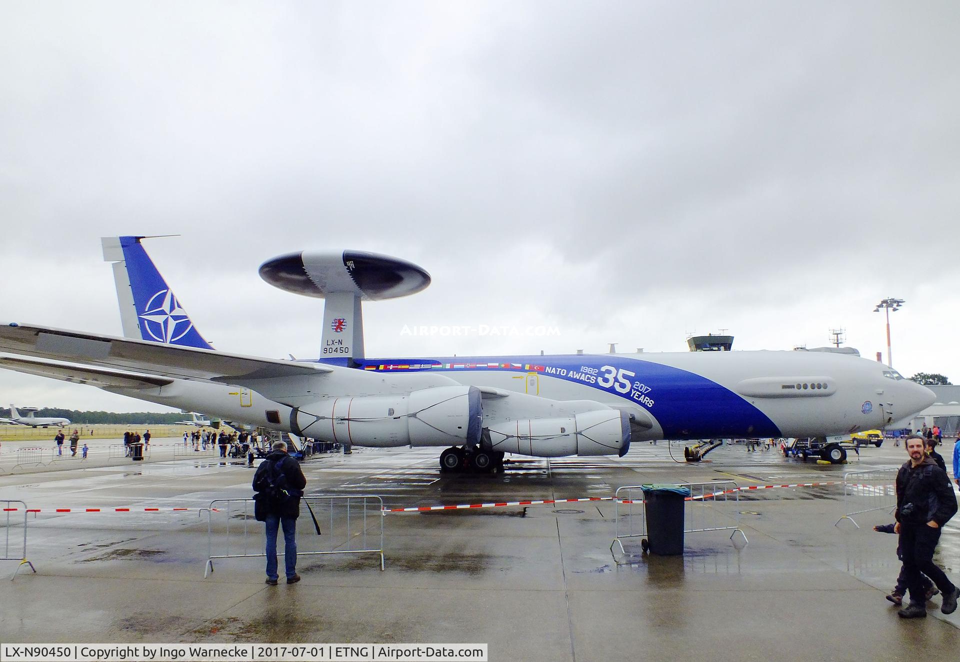 LX-N90450, 1979 Boeing E-3A Sentry C/N 22845, Boeing E-3A Sentry of the NAEW&C E-3A Component in 'NATO AWACS 35 years' special colours at the NAEWF 35 years jubilee display Geilenkirchen 2017