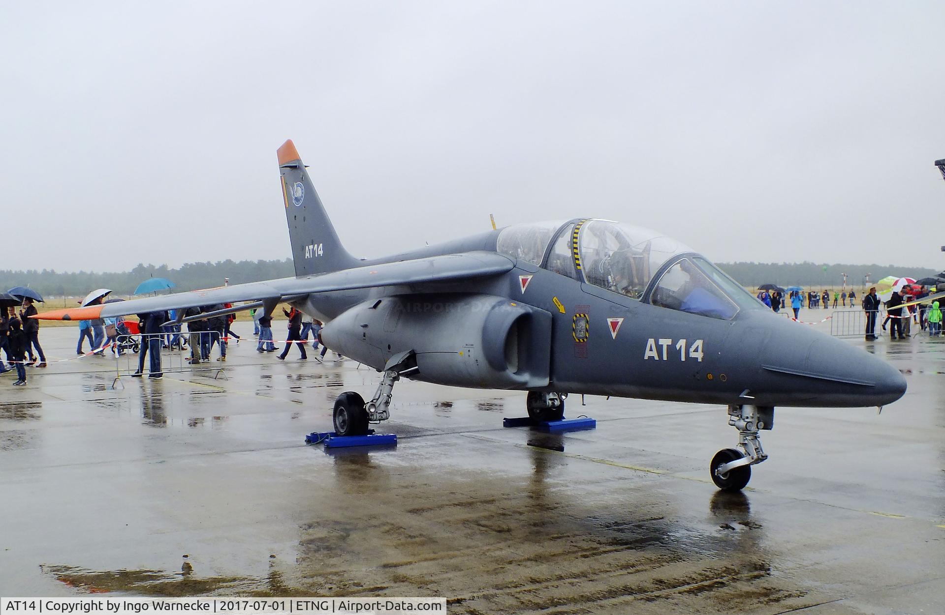 AT14, Dassault-Dornier Alpha Jet 1B C/N B14/1043, Dassault-Breguet / Dornier Alpha Jet 1B of the Force Aerienne Belge at the NAEWF 35 years jubilee display Geilenkirchen 2017