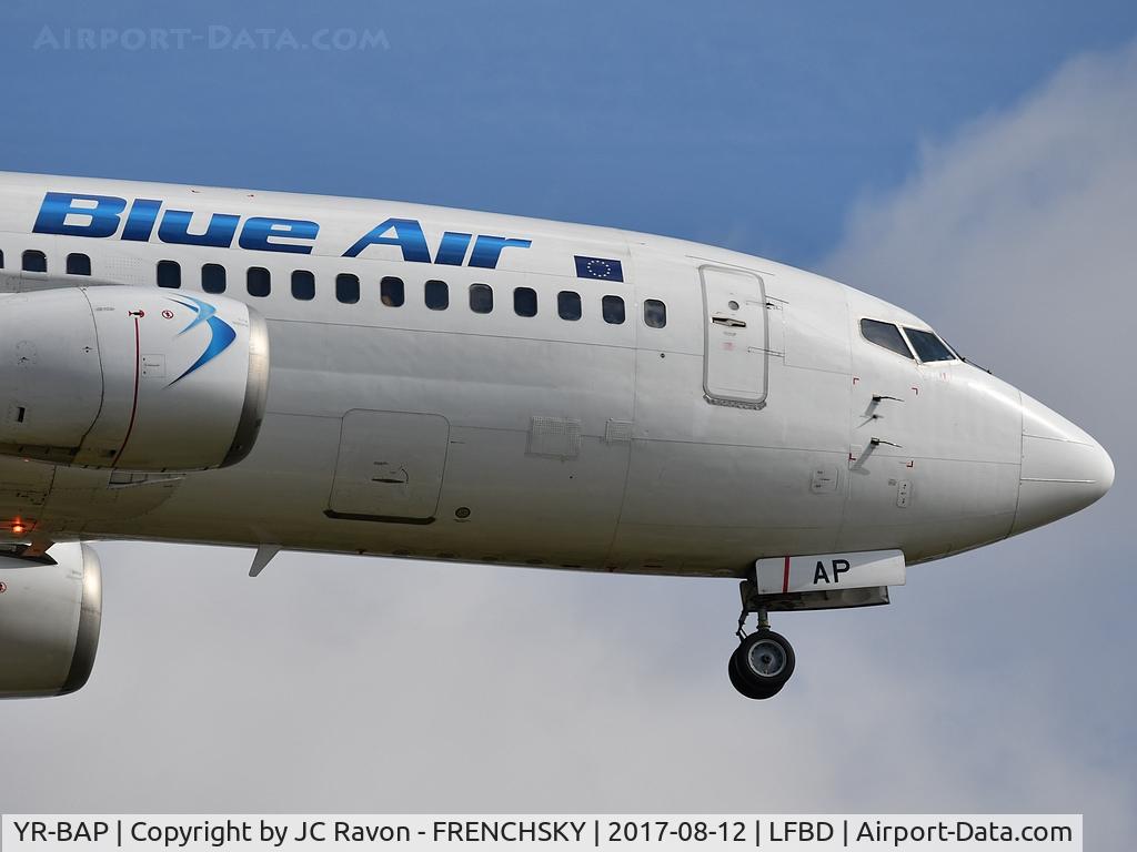 YR-BAP, 1991 Boeing 737-3Y0 C/N 24909, 0B167 from Bucharest landing runway 23