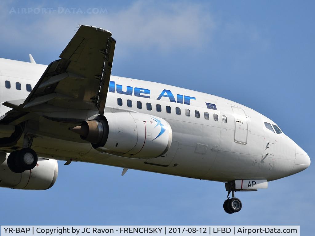YR-BAP, 1991 Boeing 737-3Y0 C/N 24909, 0B167 from Bucharest landing runway 23