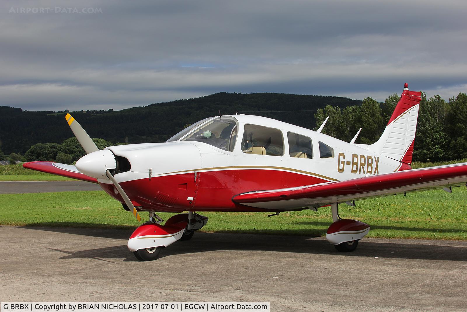 G-BRBX, 1976 Piper PA-28-181 Cherokee Archer II C/N 28-7690185, Day Trip to Welshpool.