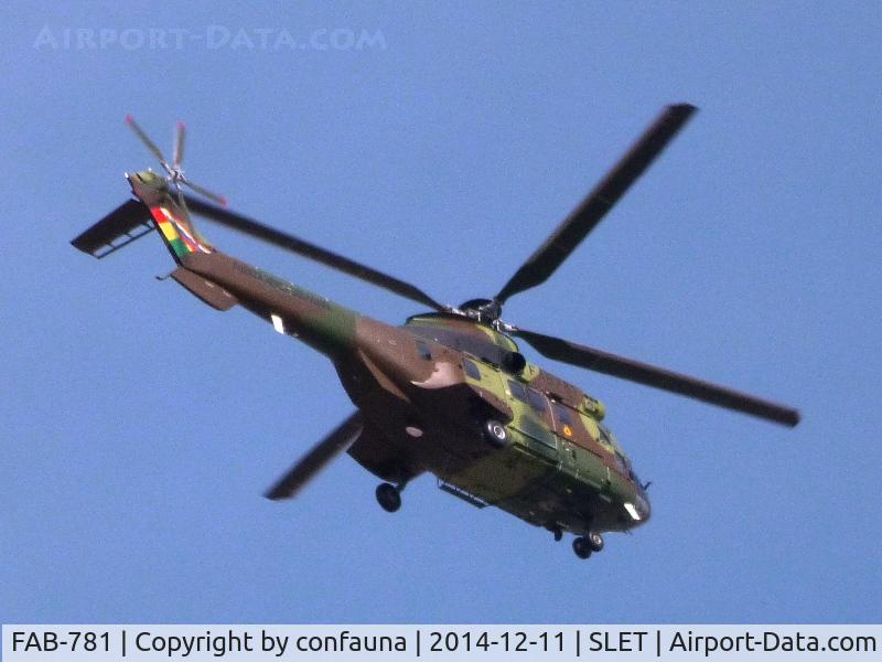 FAB-781, 2014 Eurocopter AS-332C-1e C/N 861727?, Leaving El Trompillo