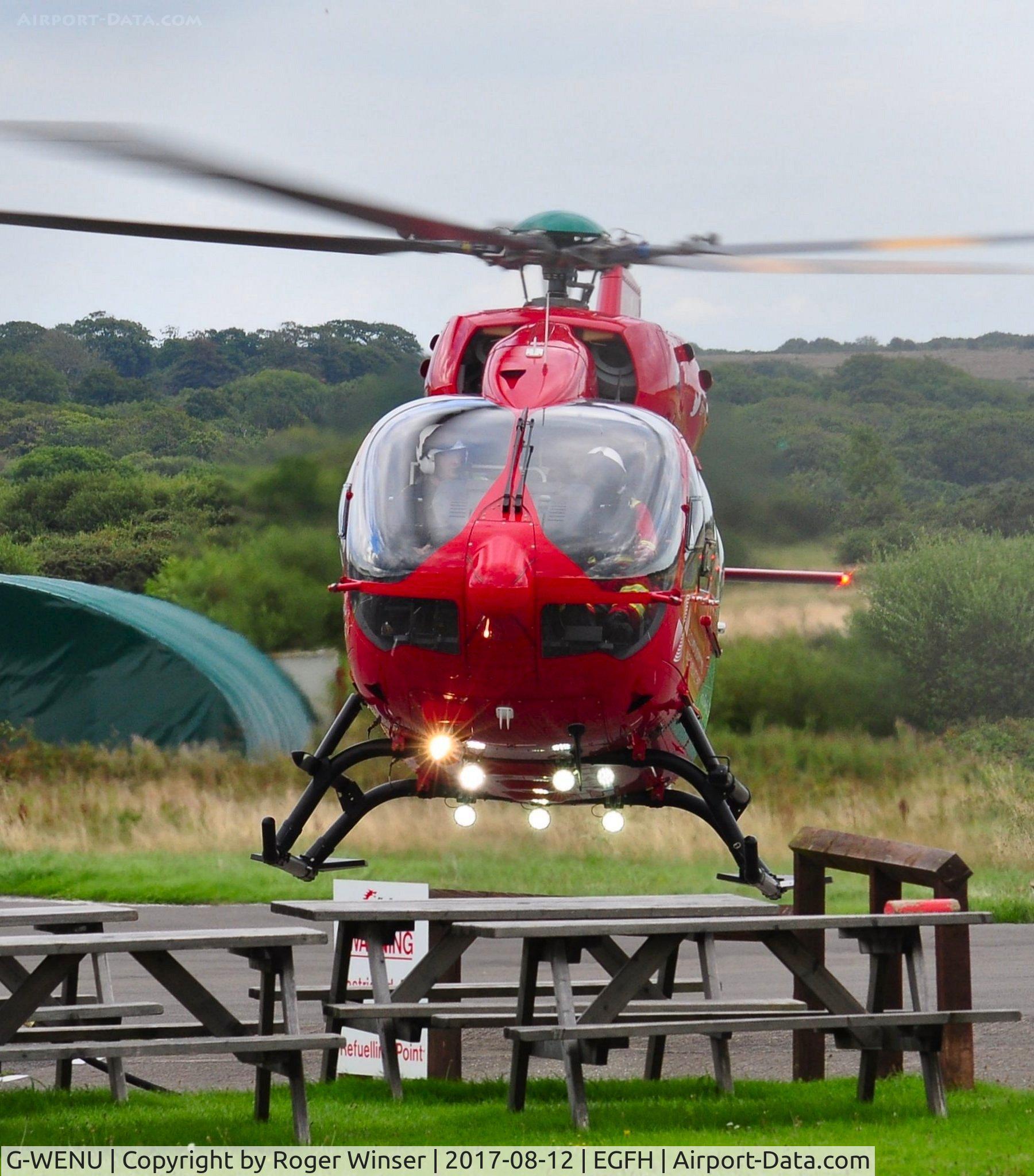 G-WENU, 2016 Airbus Helicopters H-145 (BK-117D-2) C/N 20112, Visiting Wales Air Ambulance helicopter (Helimed 57). Based at Dafen, Carmarthenshire.
