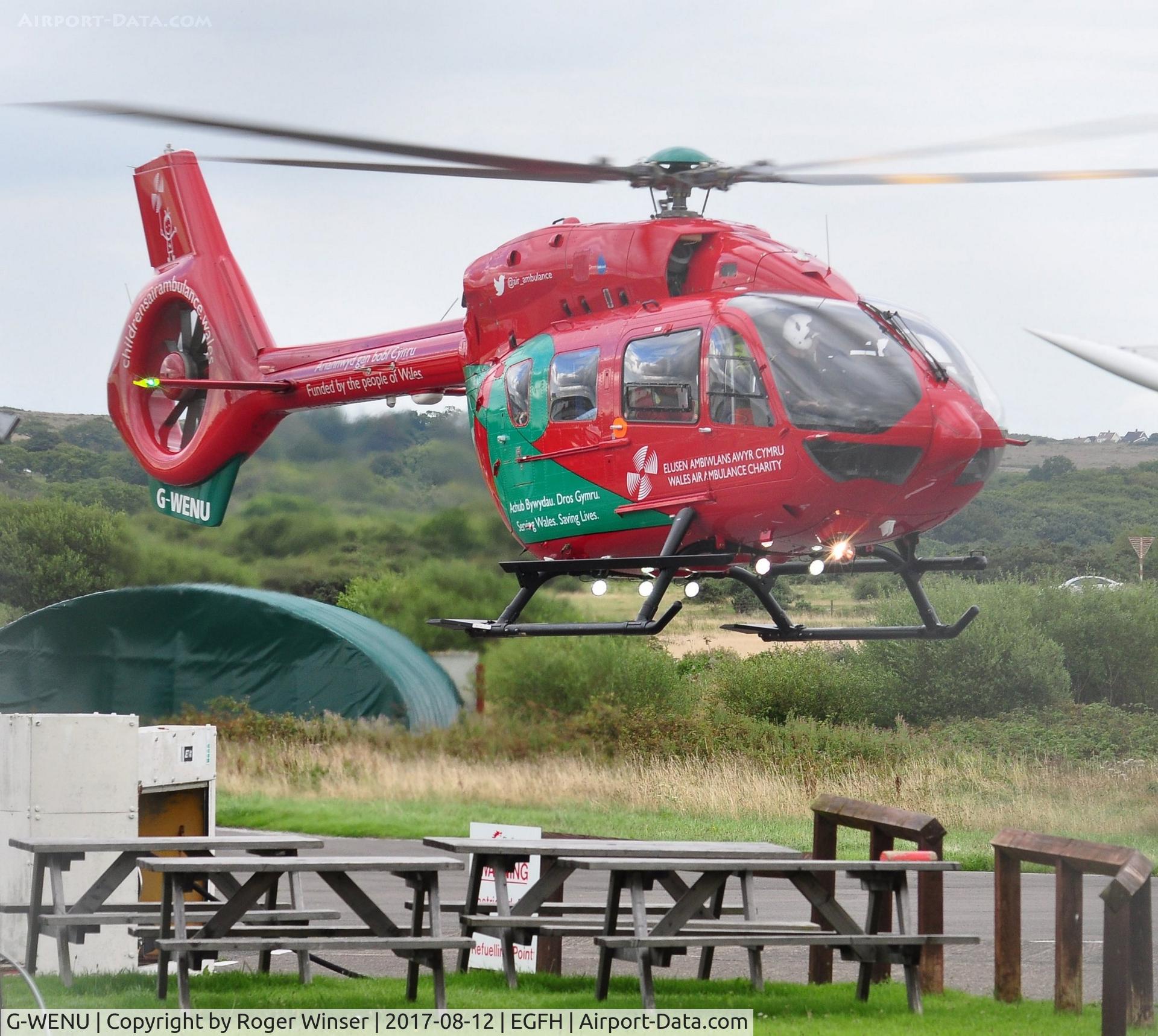 G-WENU, 2016 Airbus Helicopters H-145 (BK-117D-2) C/N 20112, Visiting Wales Air Ambulance helicopter (Helimed 57).