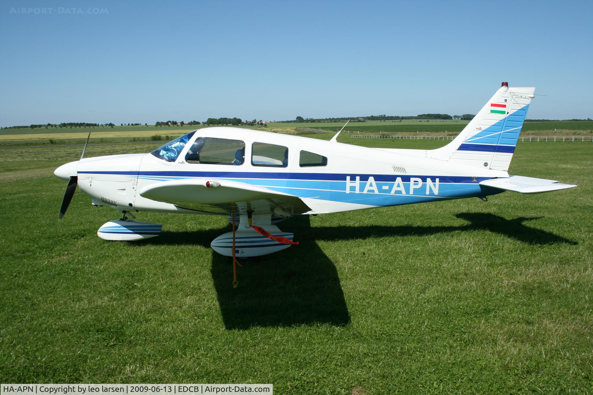 HA-APN, 1980 Piper PA-28-181 Cherokee Archer II C/N 28-8090277, Ballenstedt Germany 13.6.2009