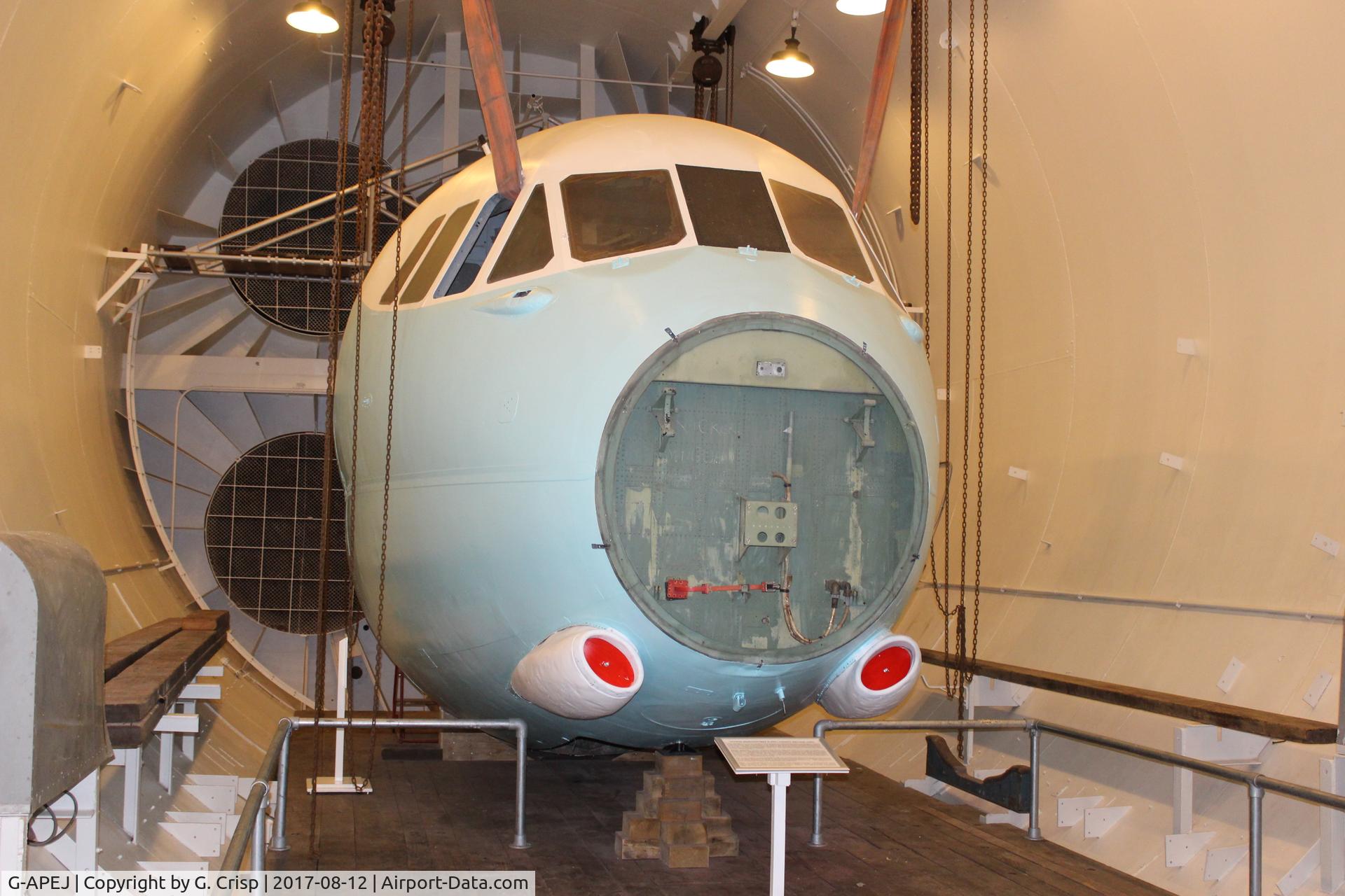 G-APEJ, 1961 Vickers V953C Merchantman C/N 713, Housed in the Stratosphere Chamber at Brooklands.