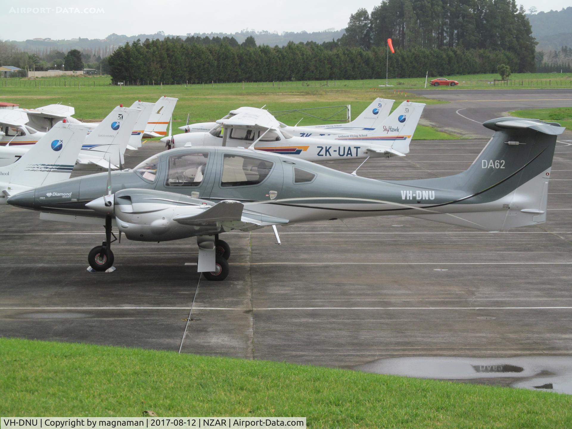 VH-DNU, 2016 Diamond DA-62 C/N 62.027, still at ardmore