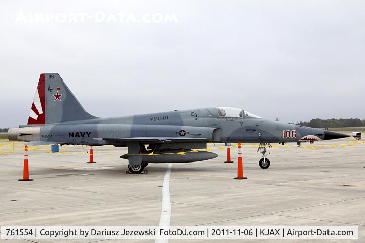 761554, Northrop F-5N Tiger II C/N L.1029, F-5N Tiger II 761554 AF-106 from VFC-111 Sundowners NAS Key West, F
