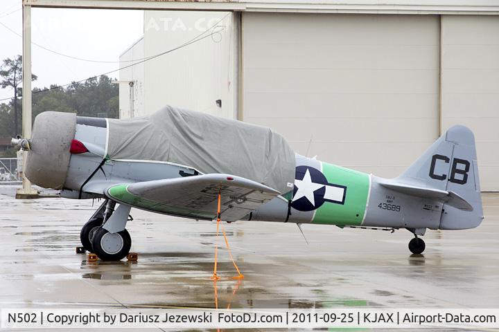 N502, 1941 North American SNJ-5 Texan Texan C/N 43689, North American SNJ-5 Texan CN 43689, N502