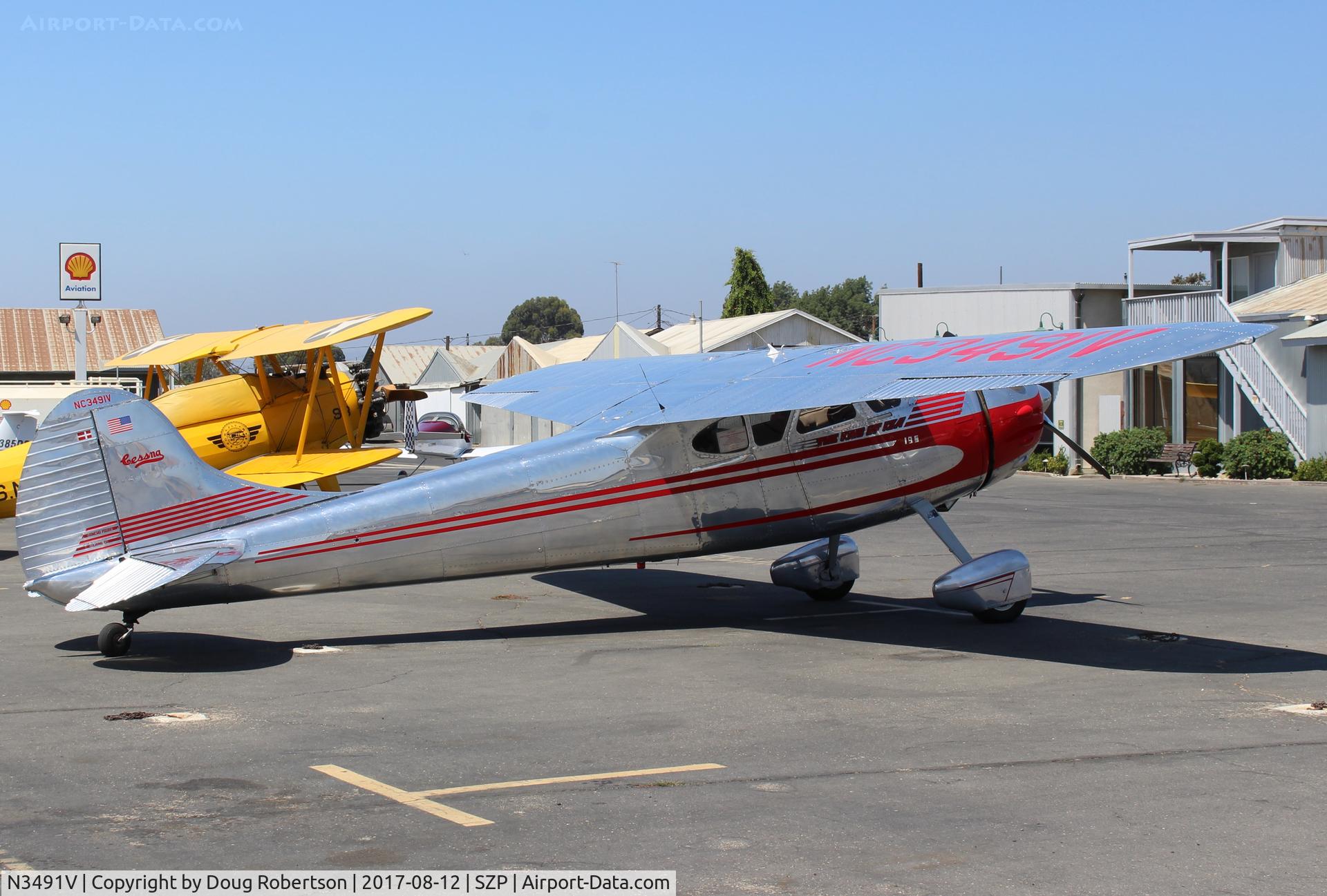 N3491V, 1948 Cessna 195 C/N 7195, 1948 Cessna 195 BUSINESSLINER, Jacobs L4/R755-7 245 Hp radial engine.  Outstanding appearance/condition!