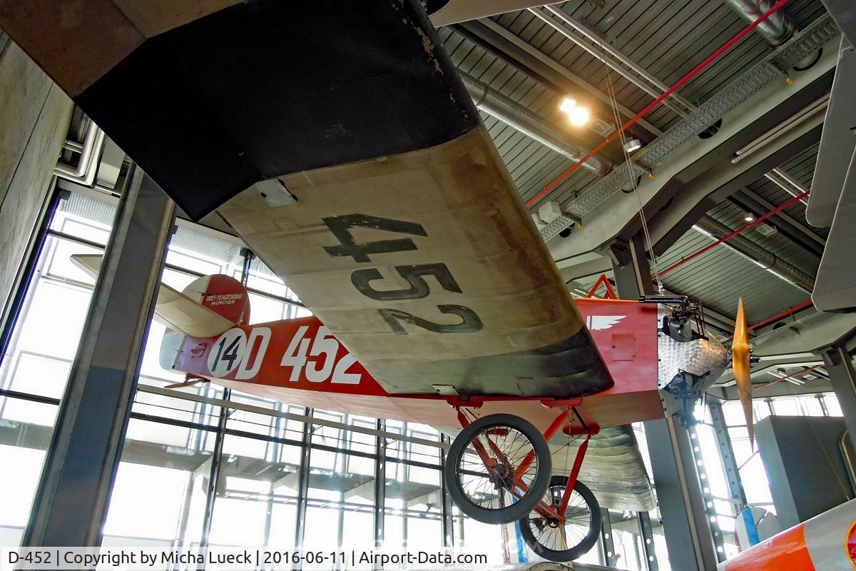 D-452, 1924 Udet U-10 C/N Not found D-452, At the German Museum for Technology in Berlin