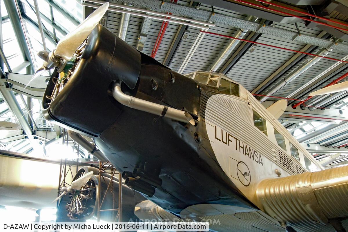 D-AZAW, Junkers Ju-52/3mte C/N 7220, At the German Museum for Technology in Berlin