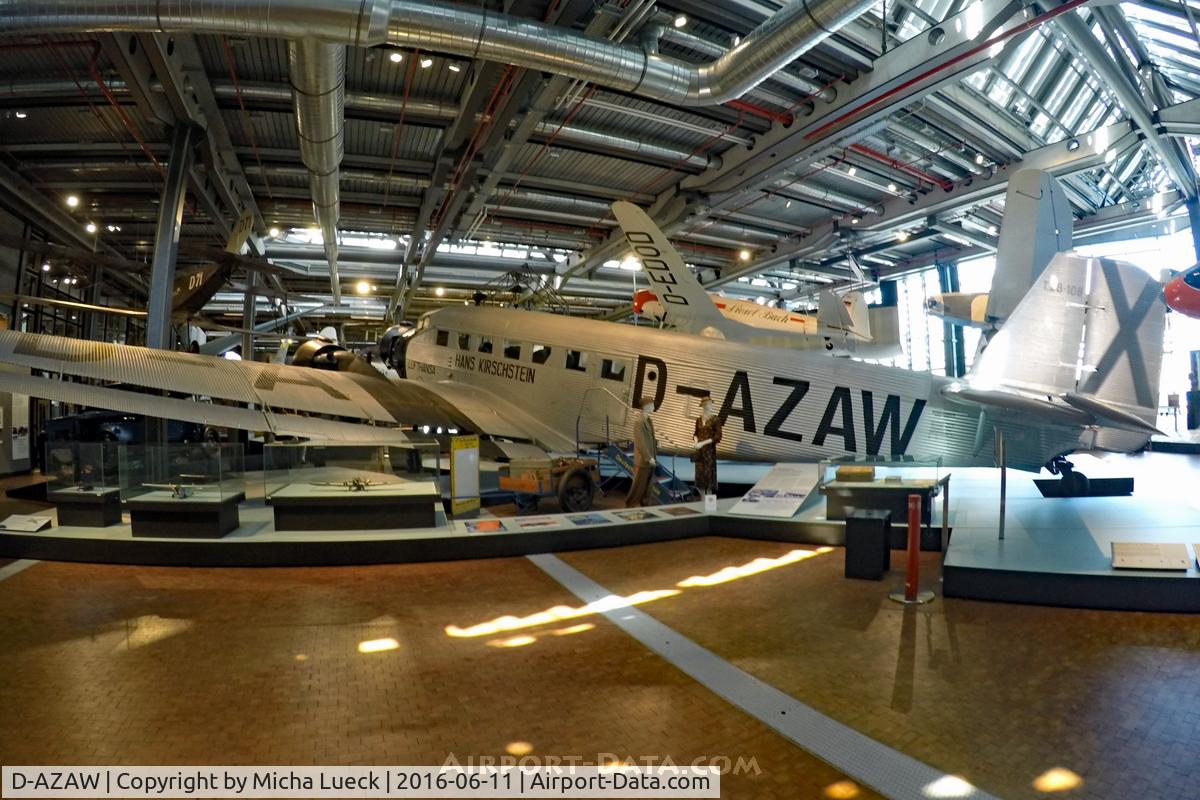 D-AZAW, Junkers Ju-52/3mte C/N 7220, At the German Museum for Technology in Berlin
