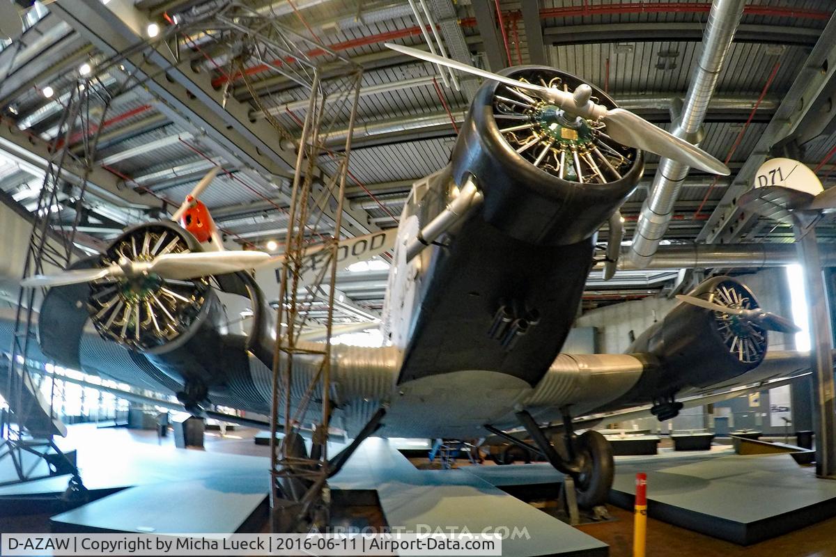 D-AZAW, Junkers Ju-52/3mte C/N 7220, At the German Museum for Technology in Berlin