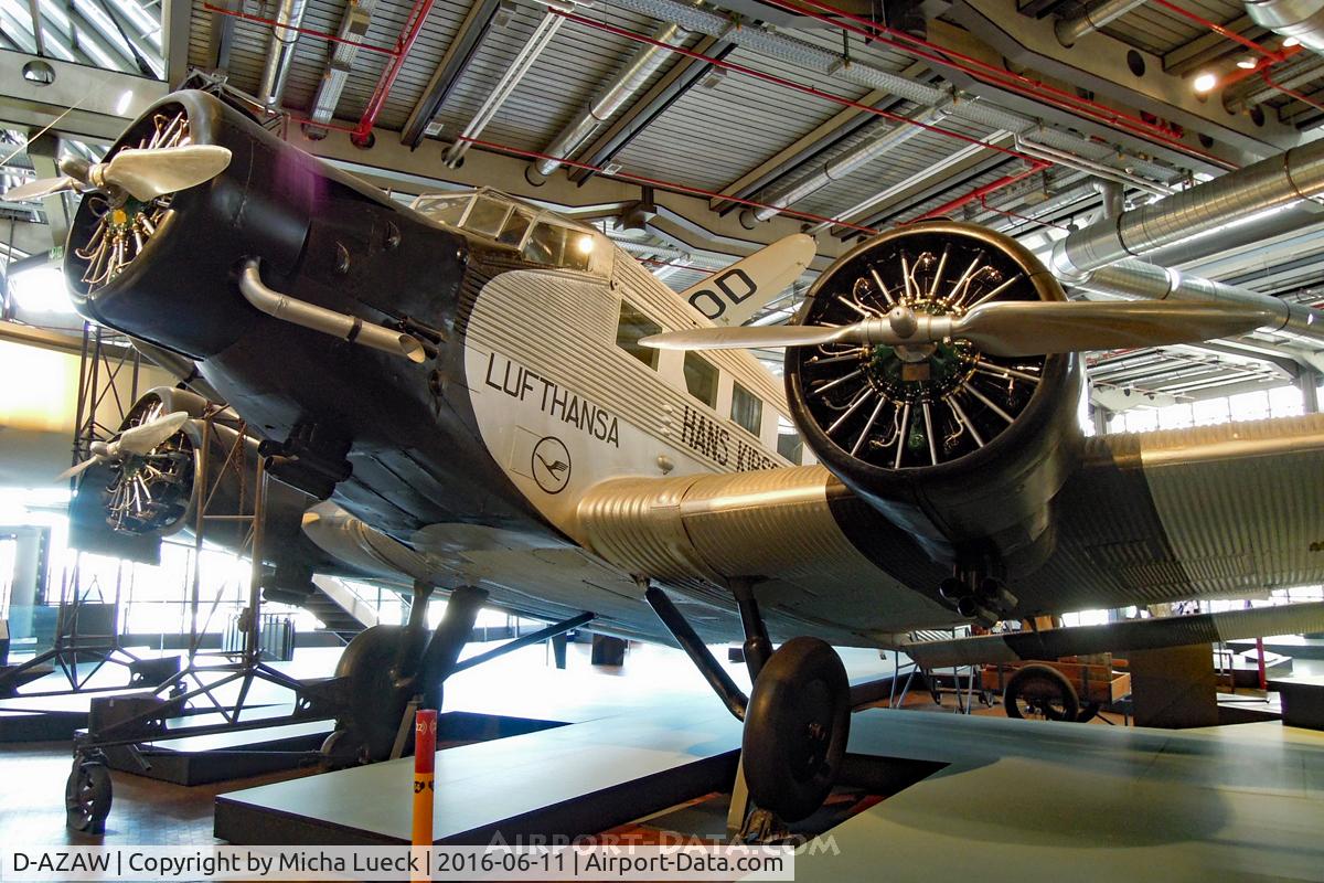 D-AZAW, Junkers Ju-52/3mte C/N 7220, At the German Museum for Technology in Berlin
