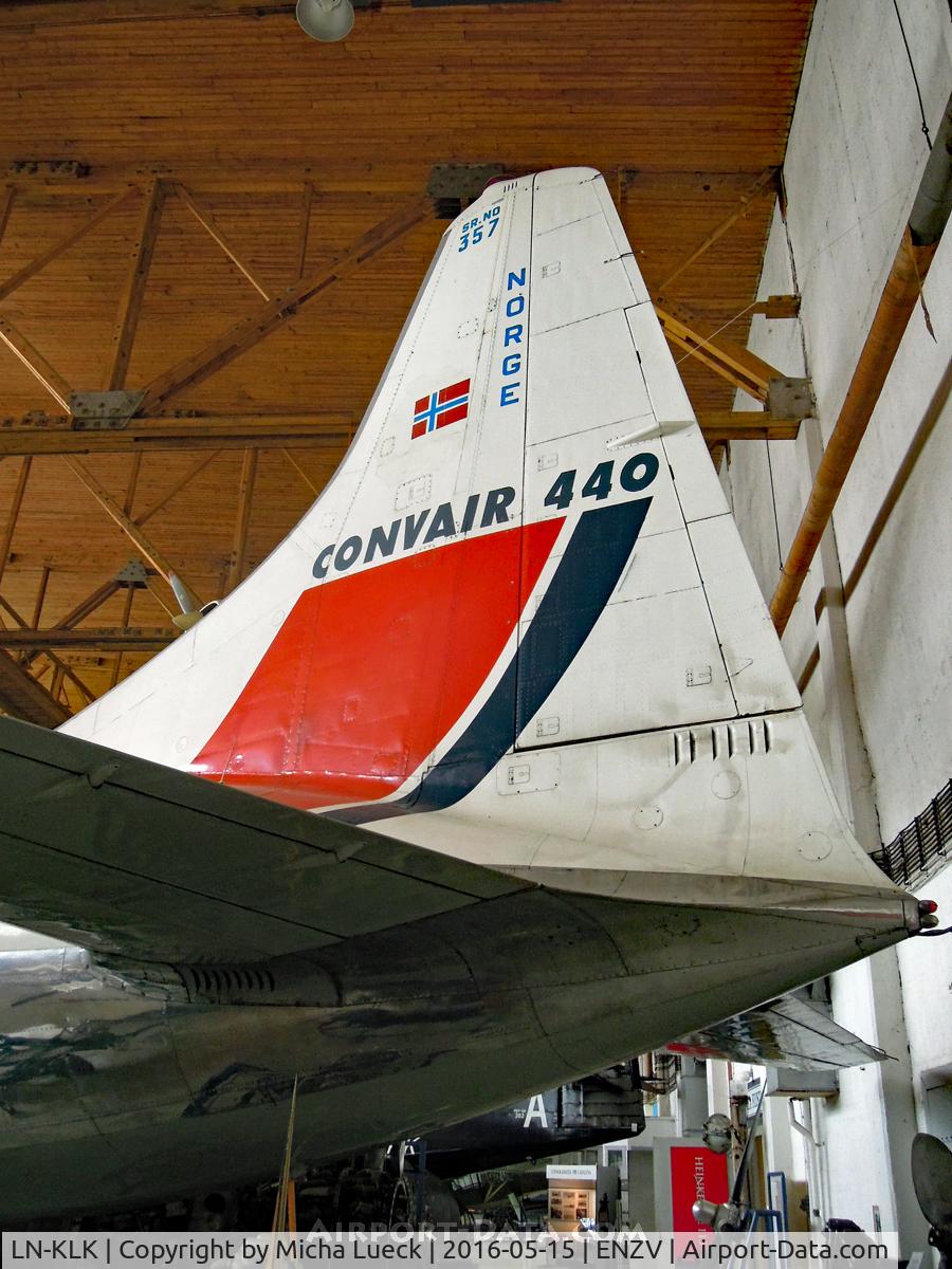 LN-KLK, 1956 Convair 440-75 Metropolitan C/N 357, At the Flyhistorisk Museum in Stavanger