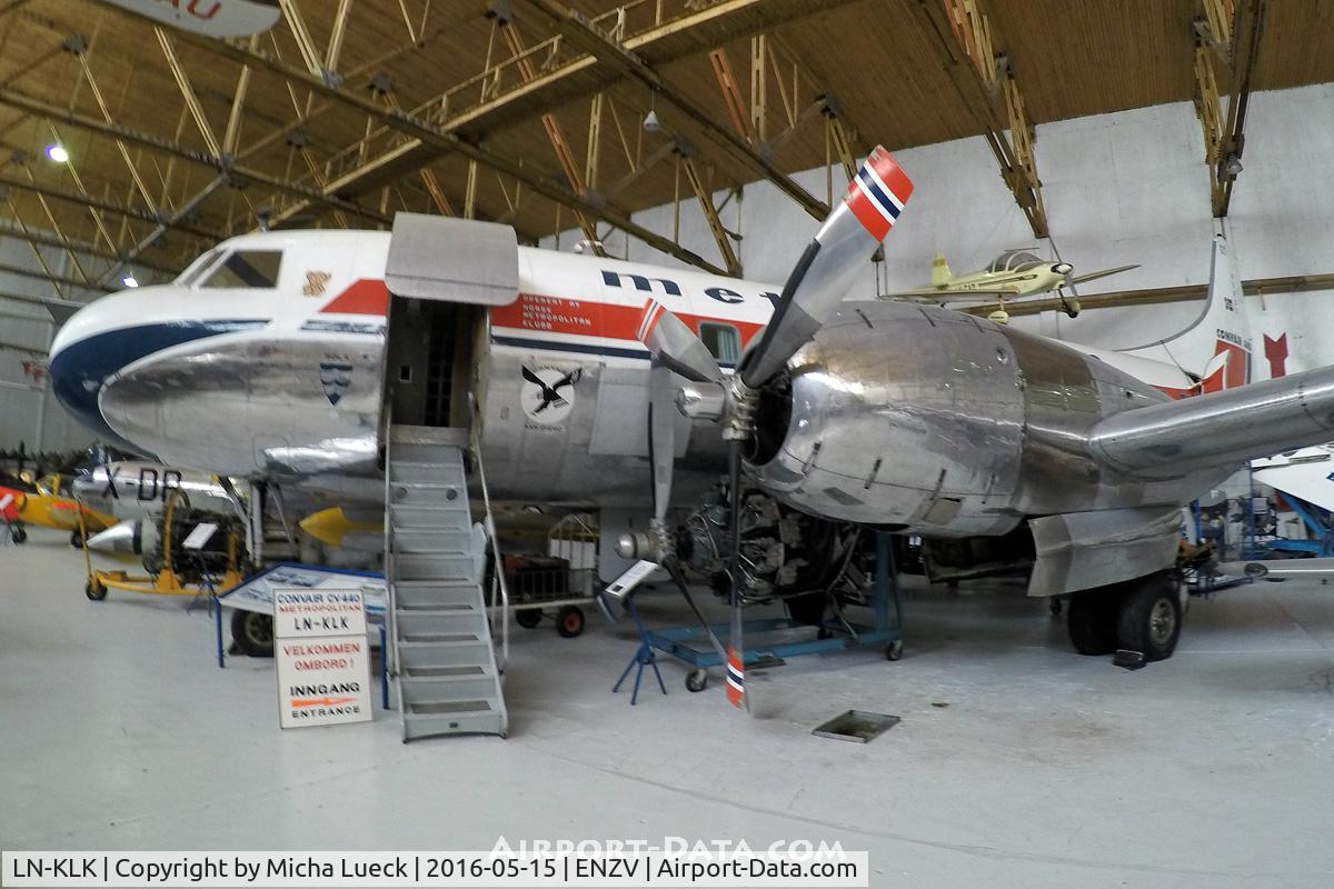 LN-KLK, 1956 Convair 440-75 Metropolitan C/N 357, At the Flyhistorisk Museum in Stavanger
