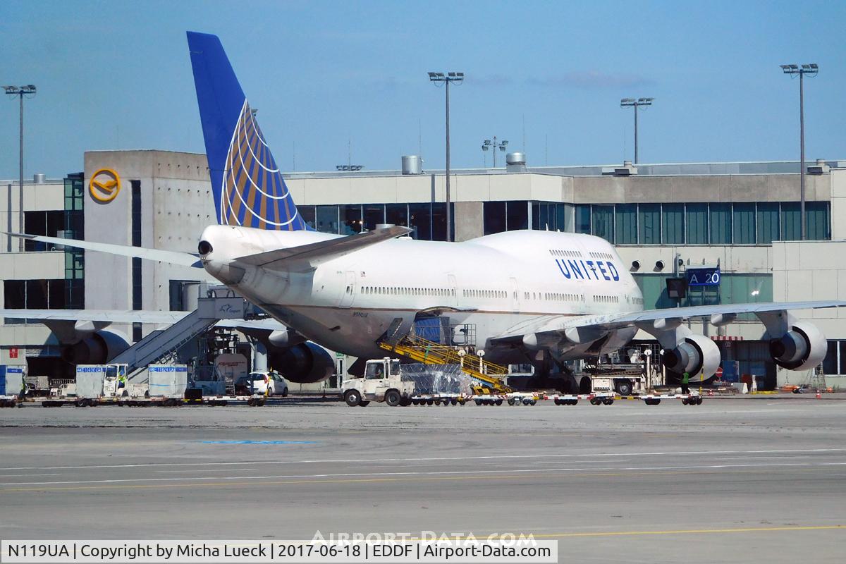 N119UA, 1999 Boeing 747-422 C/N 28812, At Frankfurt