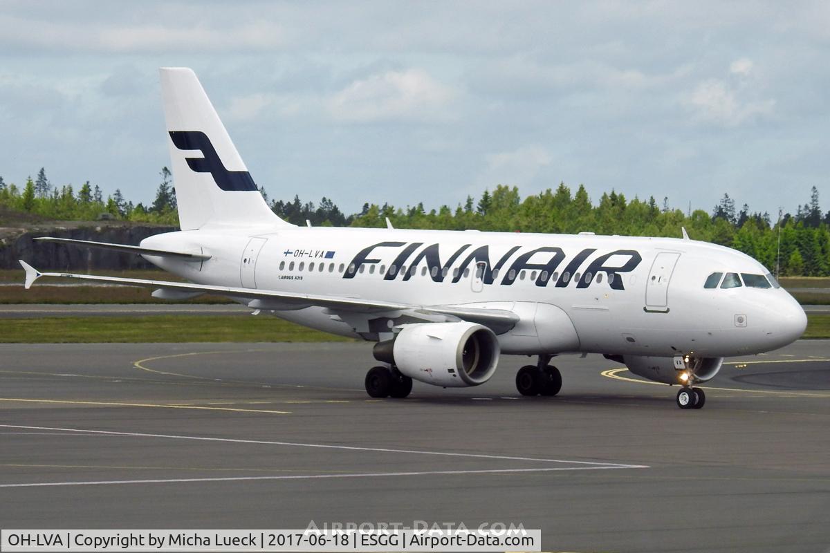 OH-LVA, 1999 Airbus A319-112 C/N 1073, At Gothenburg