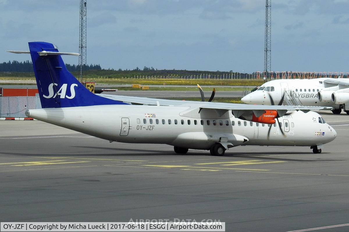 OY-JZF, 2014 ATR 72-212A C/N 1165, At Gothenburg