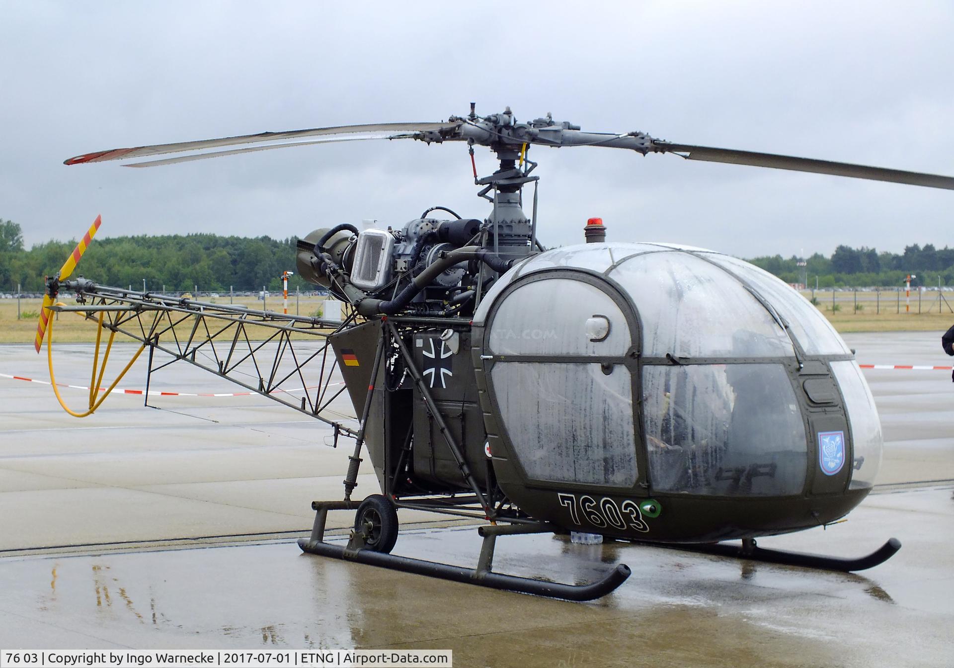 76 03, Sud Aviation SE-3130 Alouette II C/N 1548, Sud-Est SE.3130 Alouette II at the NAEWF 35 years jubilee display Geilenkirchen 2017
