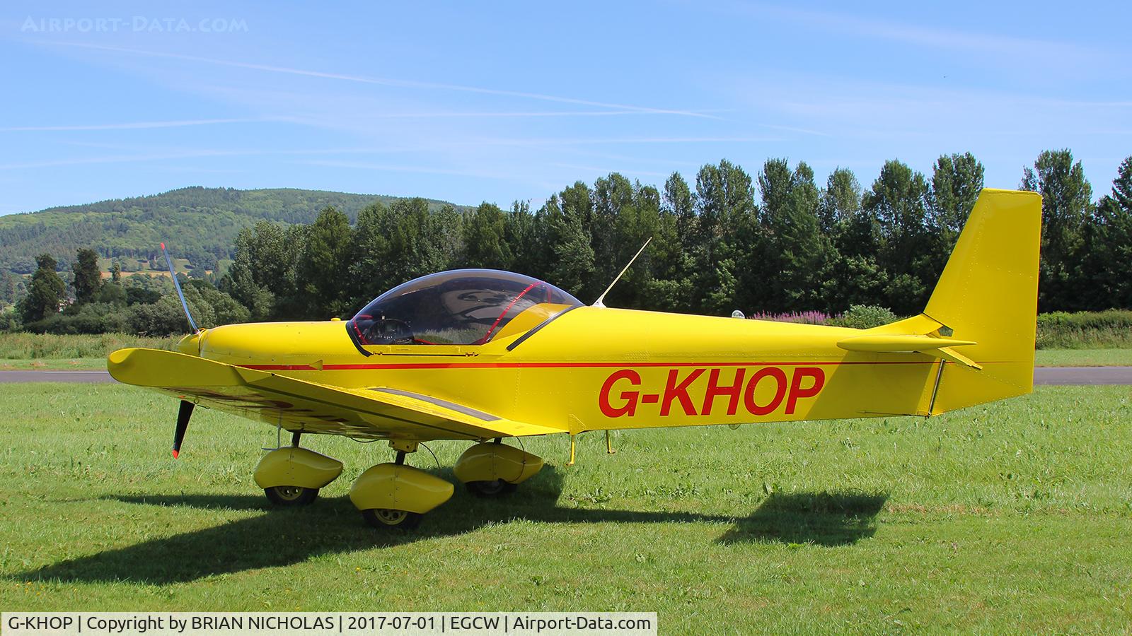 G-KHOP, 2006 Zenair CH-601 HDS Zodiac C/N PFA 162-13561, Regular visitor to Welshpool.