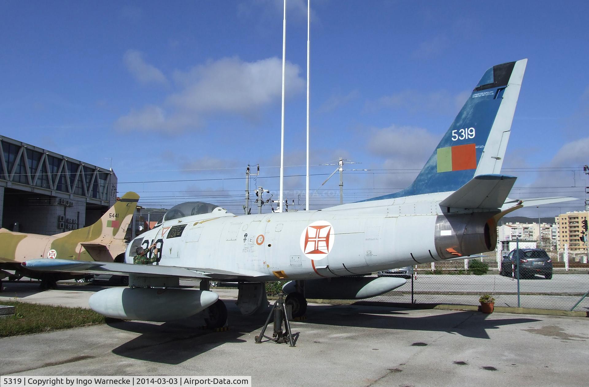 5319, 1952 North American F-86F Sabre C/N 191-958, North American F-86F Sabre at the Museu do Ar, Alverca