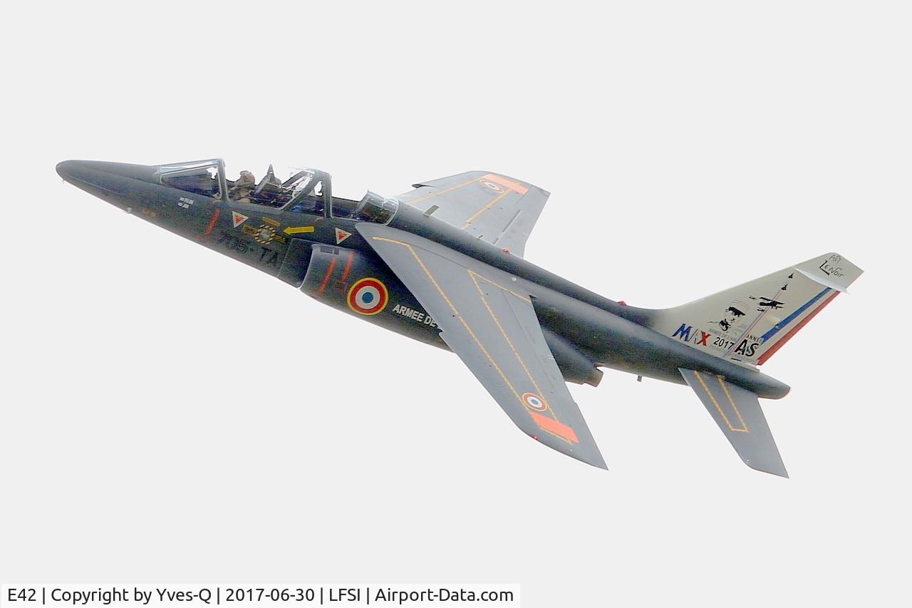 E42, Dassault-Dornier Alpha Jet E C/N E42, Dassault-Dornier Alpha Jet 1B, On display, St Dizier-Robinson Air Base 113 (LFSI) Open day 2017
