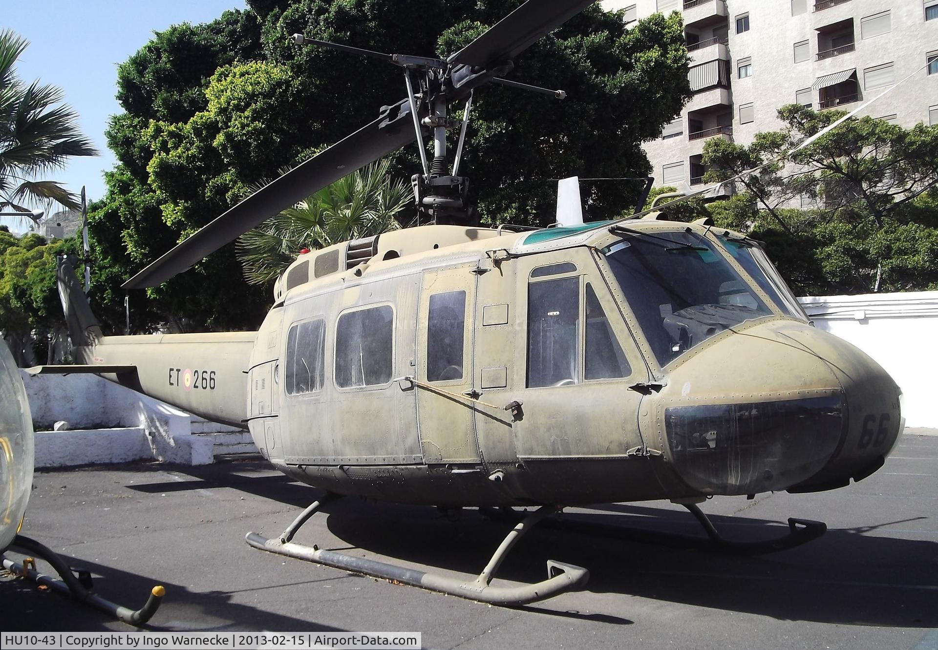 HU10-43, 1972 Bell UH-1H Iroquois C/N 13294, Bell UH-1H at the Museo Militar, Santa Cruz de Tenerife