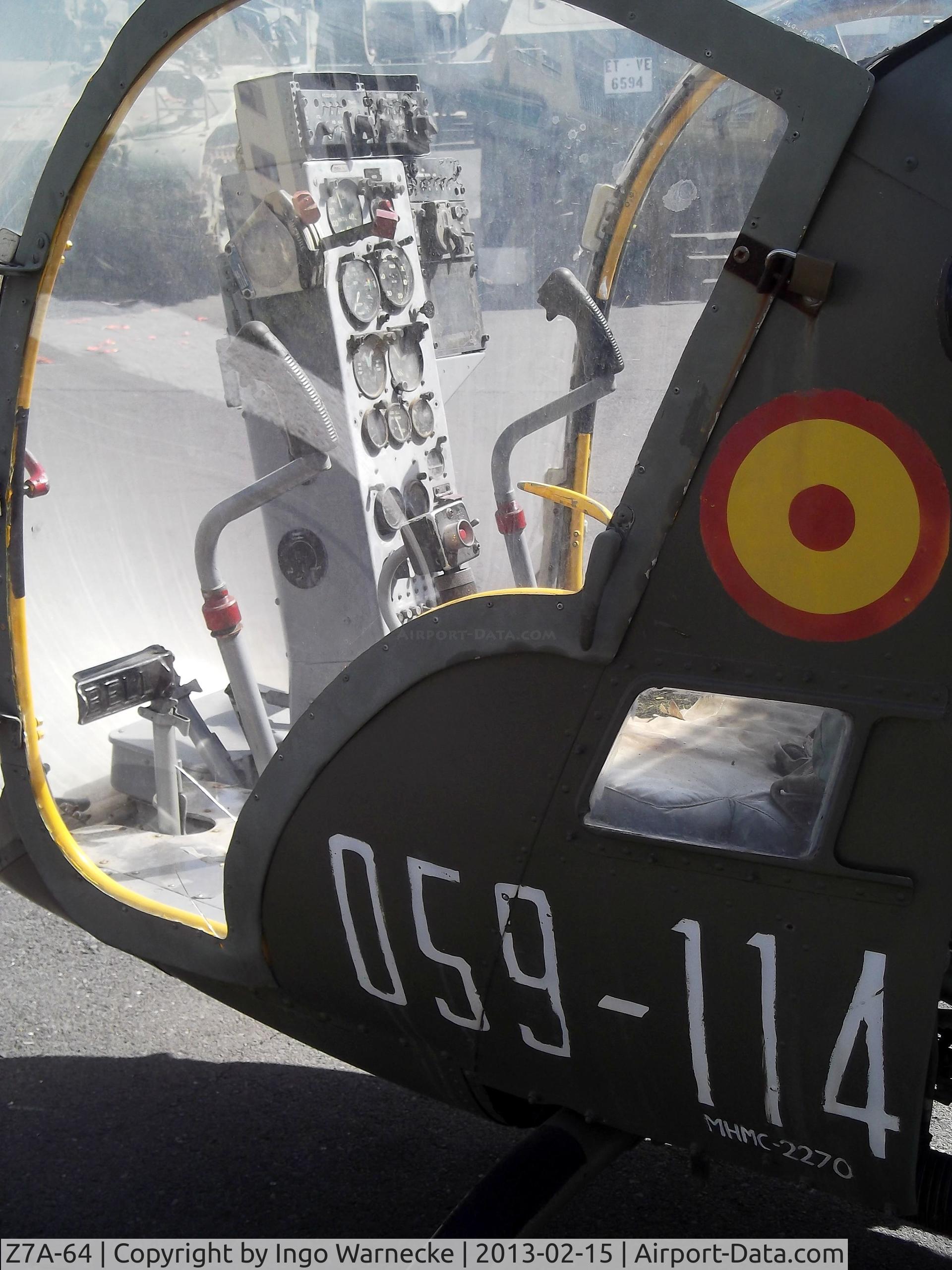 Z7A-64, Bell OH-13H C/N 2512, Bell OH-13H Sioux at the Museo Militar, Santa Cruz de Tenerife  #c