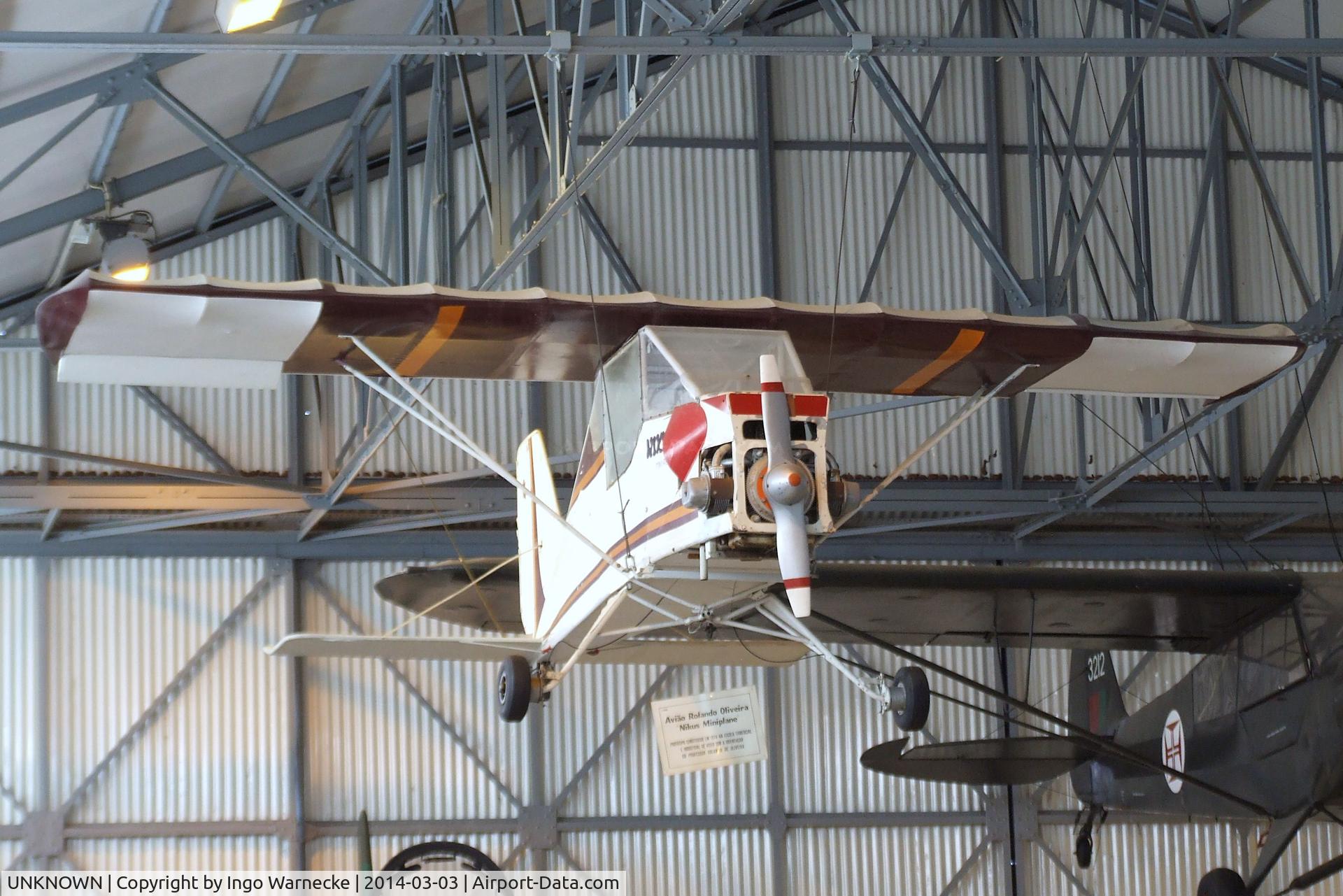 UNKNOWN, 1974 Rolando Oliveira Nikus Miniplane C/N 01, Rolando Oliveira Nikus Mini-Plane at the Museu do Ar, Alverca