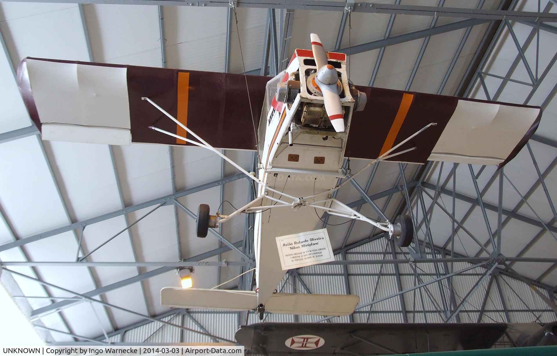 UNKNOWN, 1974 Rolando Oliveira Nikus Miniplane C/N 01, Rolando Oliveira Nikus Mini-Plane at the Museu do Ar, Alverca