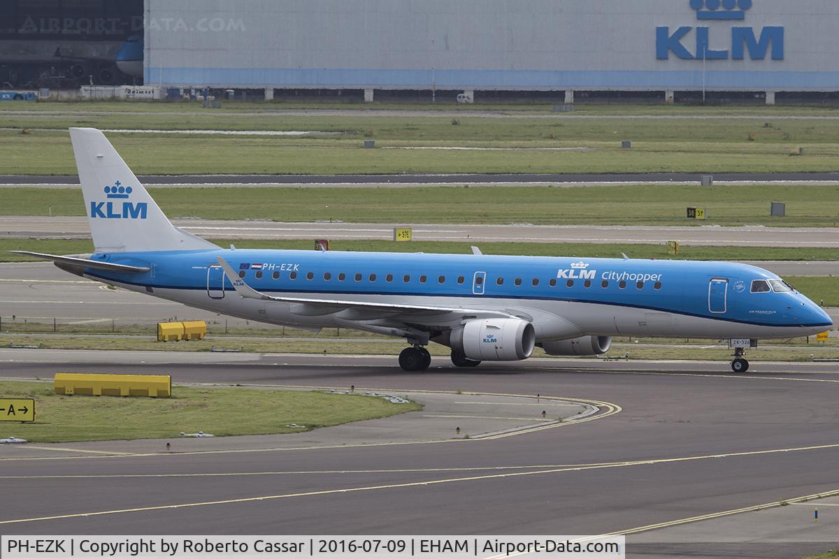PH-EZK, 2009 Embraer 190LR (ERJ-190-100LR) C/N 19000326, Schiphol