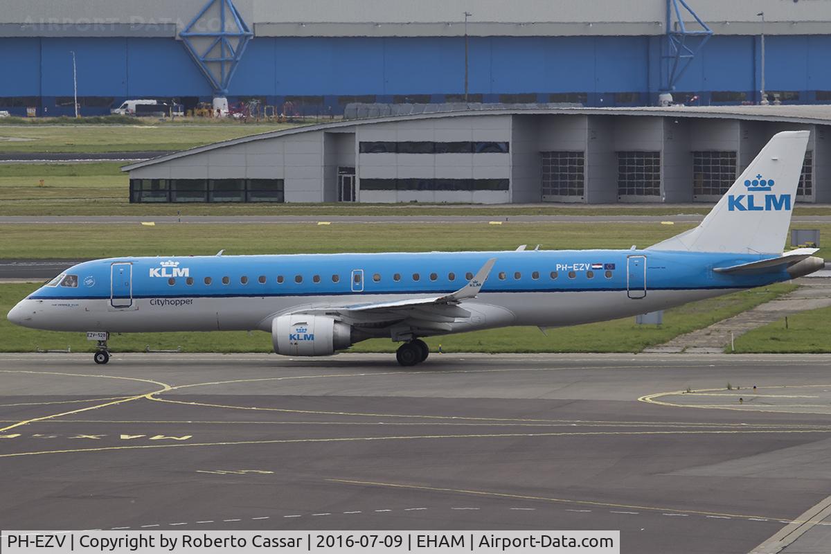 PH-EZV, 2012 Embraer 190LR (ERJ-190-100LR) C/N 19000528, Schiphol