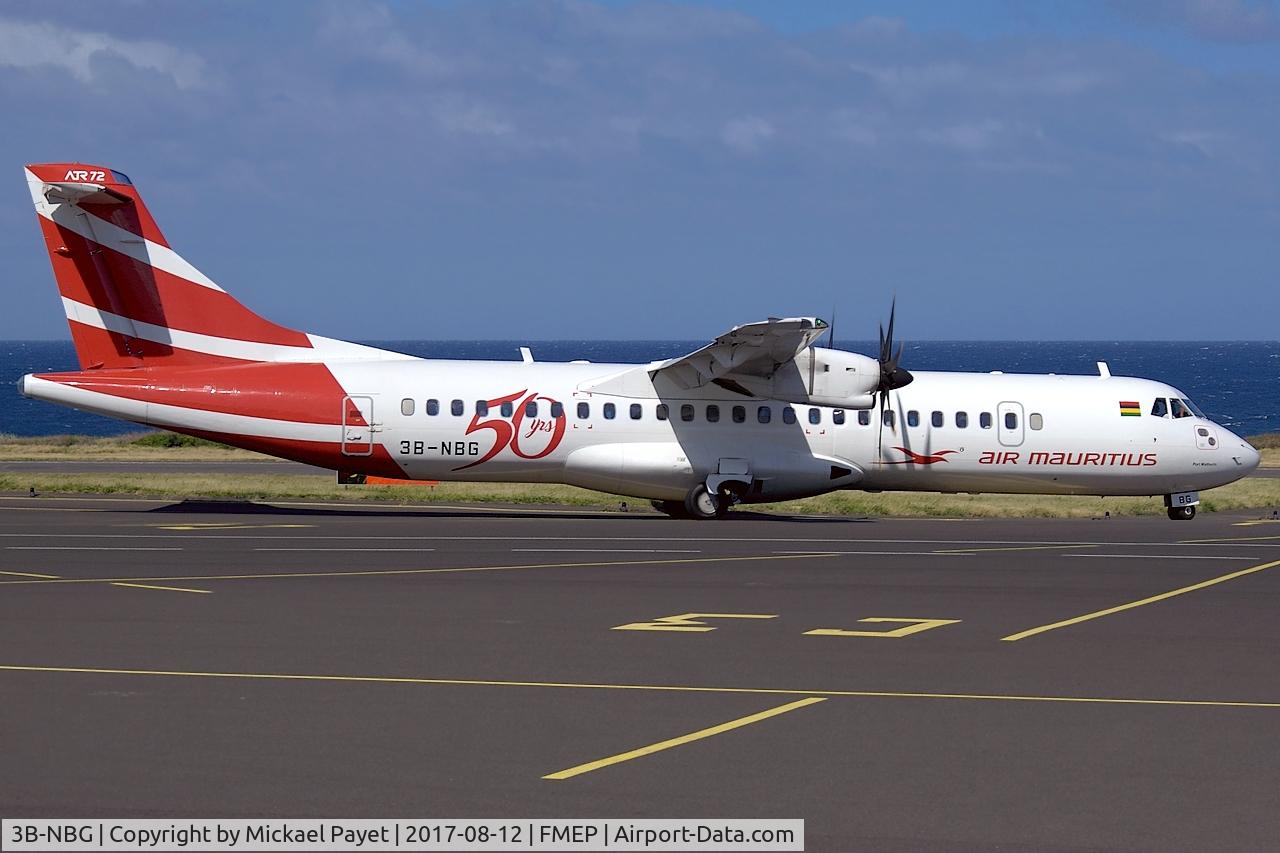3B-NBG, 2002 ATR 72-212A C/N 690, With '50yrs'stickers