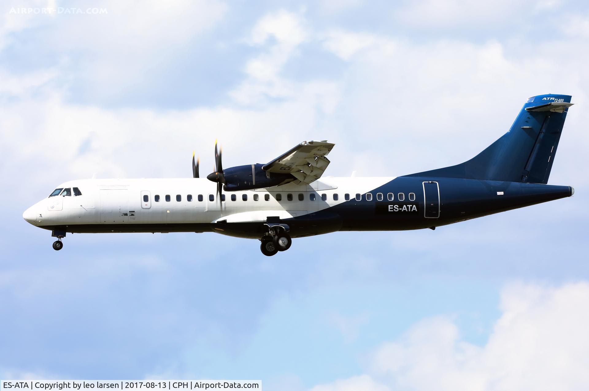 ES-ATA, 2012 ATR 72-600 (72-212A) C/N 1038, Copenhagen 13.8.2017