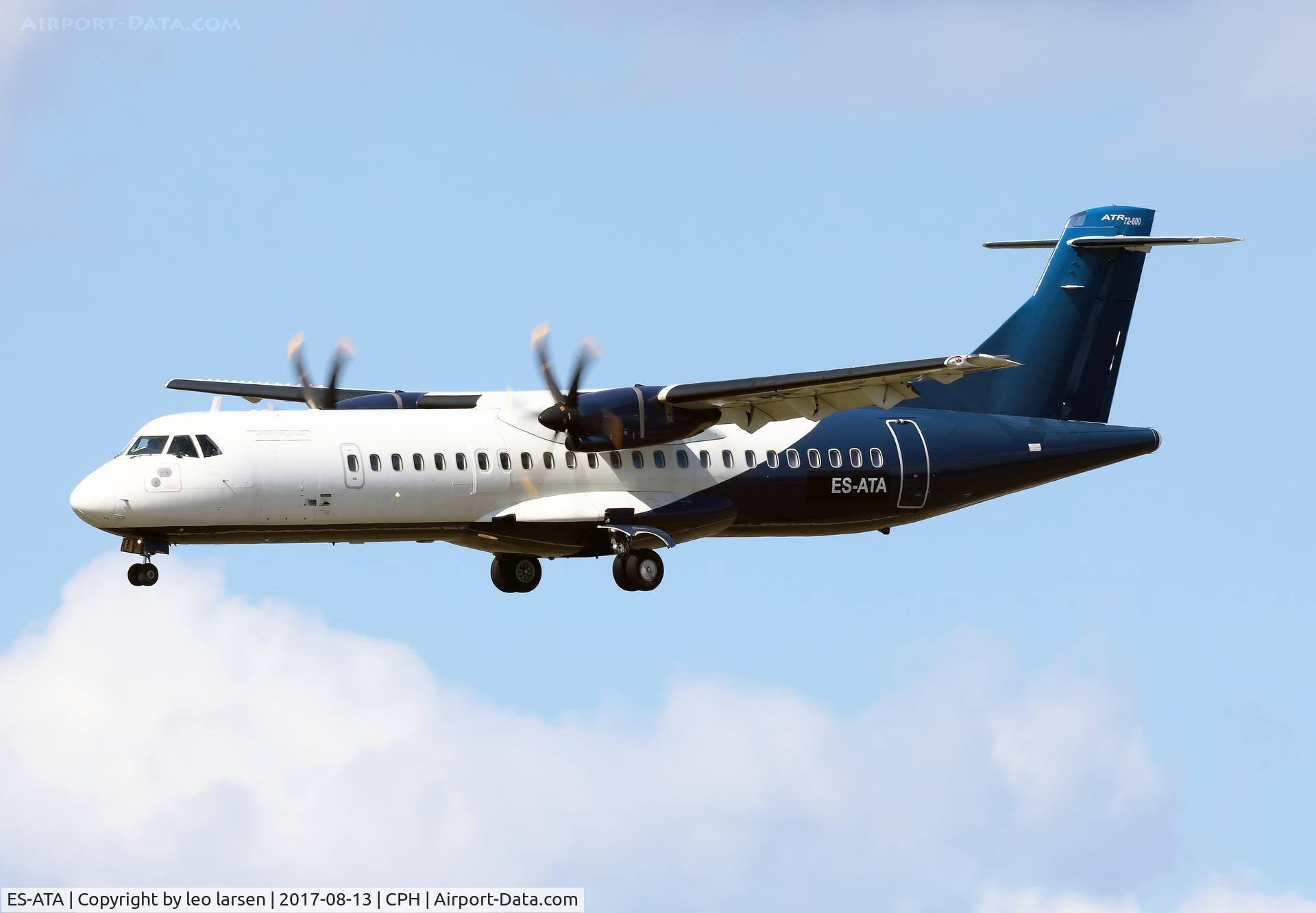 ES-ATA, 2012 ATR 72-600 (72-212A) C/N 1038, Copenhagen 13.8.2017