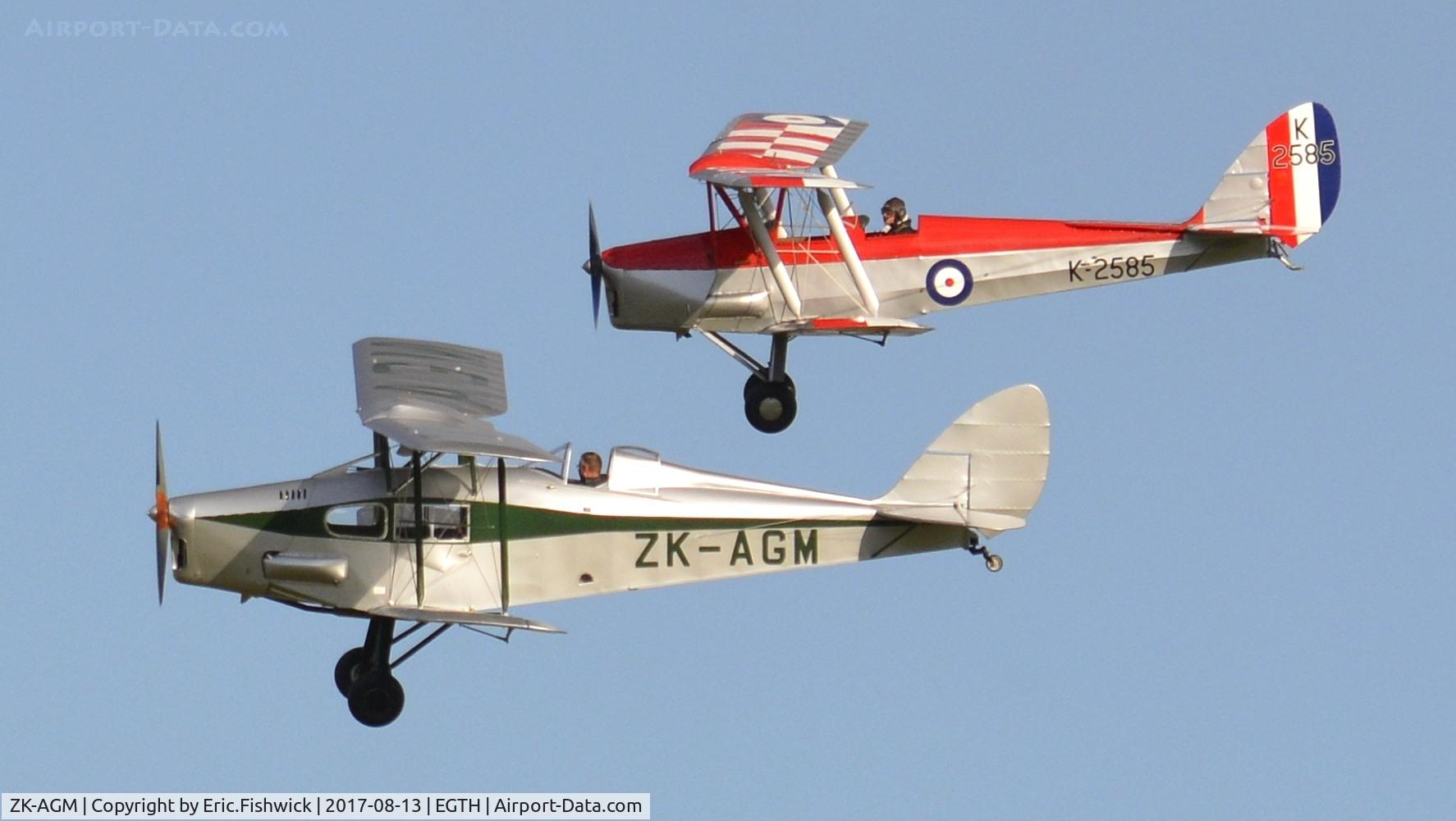 ZK-AGM, 1938 De Havilland DH.83 Fox Moth C/N TS2810, el. ZK-AGM at The Shuttleworth Collection.