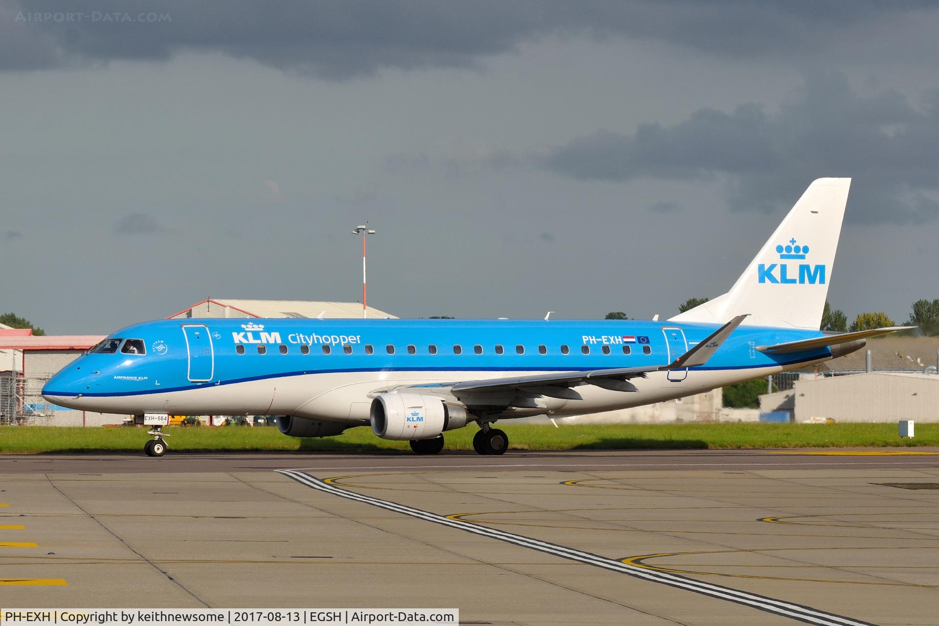 PH-EXH, 2016 Embraer 175STD (ERJ-170-200) C/N 17000564, Return Visitor.