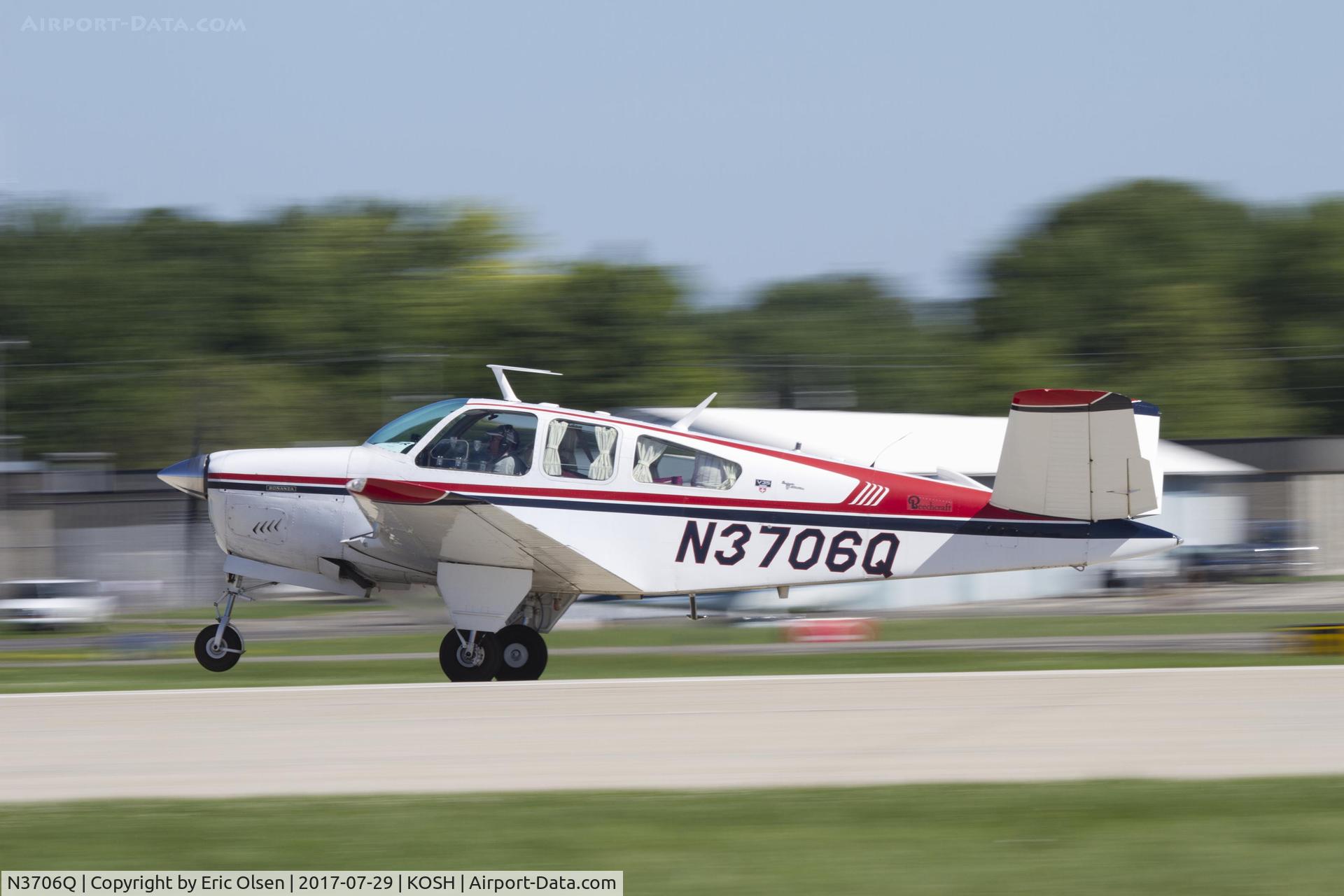 N3706Q, 1966 Beech V35 Bonanza C/N D-8367, Beech taking off at Airventure.