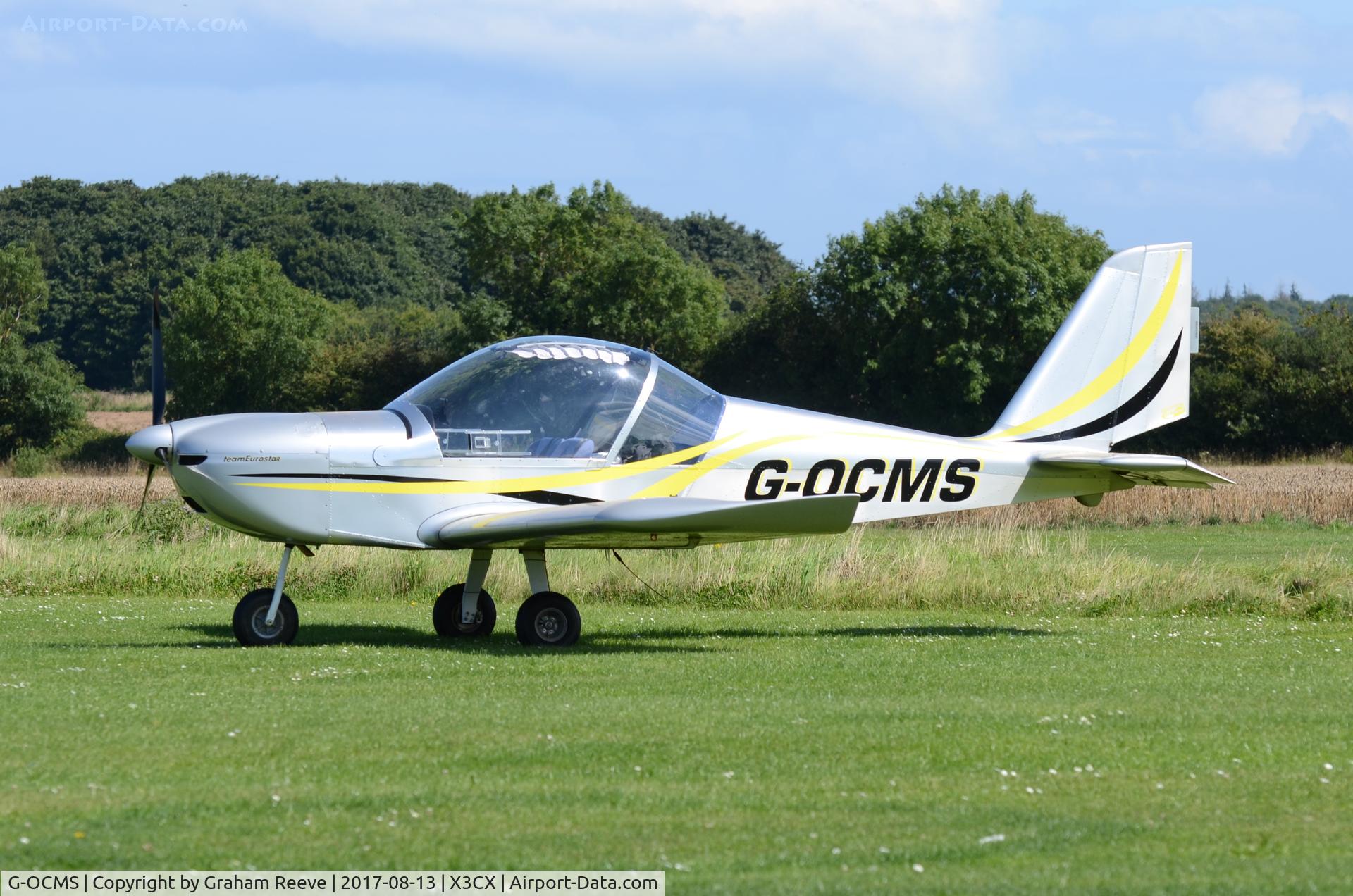 G-OCMS, 2010 Cosmik EV-97 TeamEurostar UK C/N 3718, Parked at Northrepps.