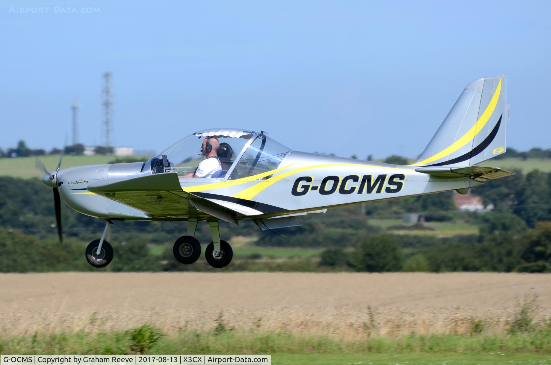 G-OCMS, 2010 Cosmik EV-97 TeamEurostar UK C/N 3718, Landing at Northrepps.