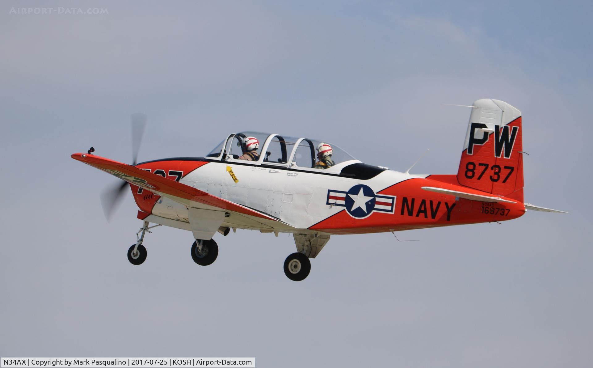N34AX, 1956 Beech T34 Mentor C/N CG-141, Beech T-34