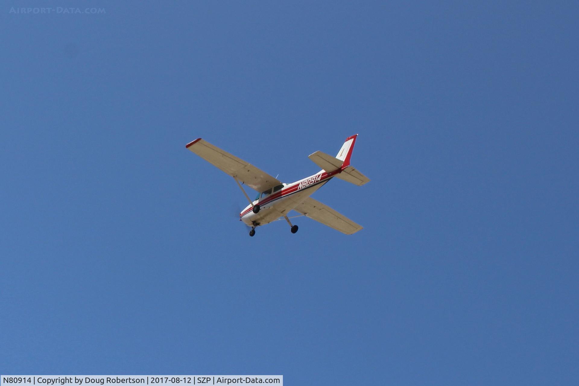 N80914, 1976 Cessna 172M C/N 17266799, 1976 Cessna 172M SKYHAWK, Lycoming O-320-E2D 150 Hp, takeoff climb Rwy 22