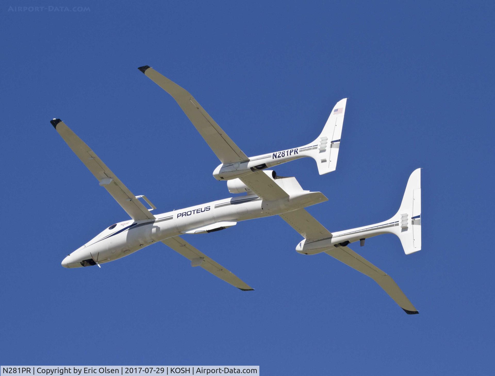 N281PR, 1998 Scaled Composites 281 C/N 001, Proteus over Oshkosh